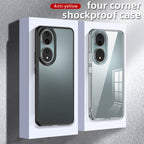 Armor Clear TPU Hard PC Phone Case – Shockproof, TPU, For Honor 90