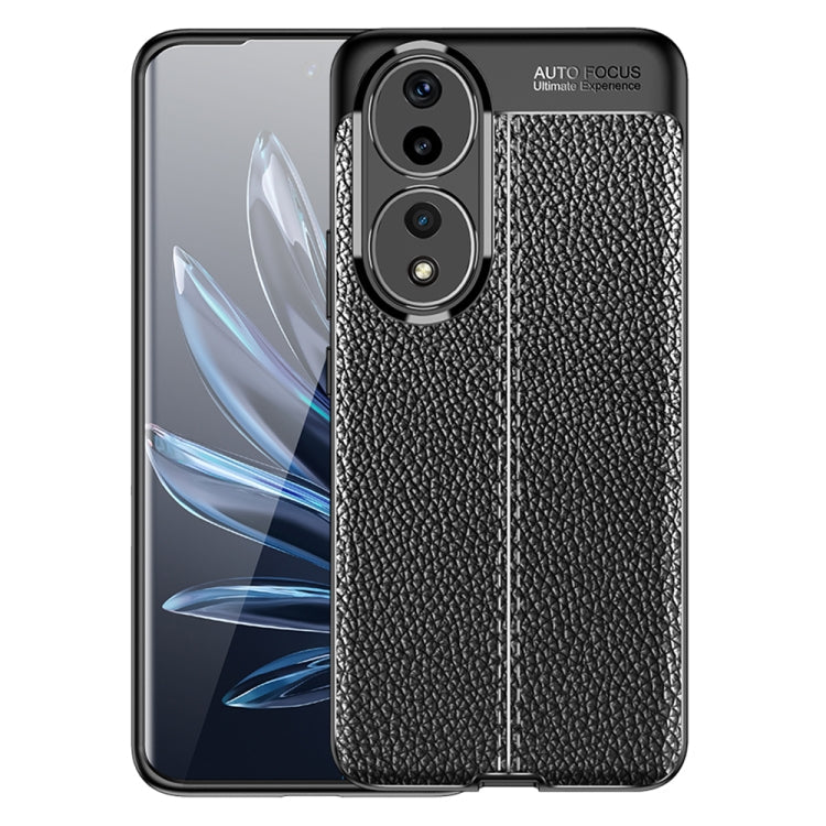 Litchi Texture Shockproof TPU Phone Case – Shockproof, TPU, For Honor 90