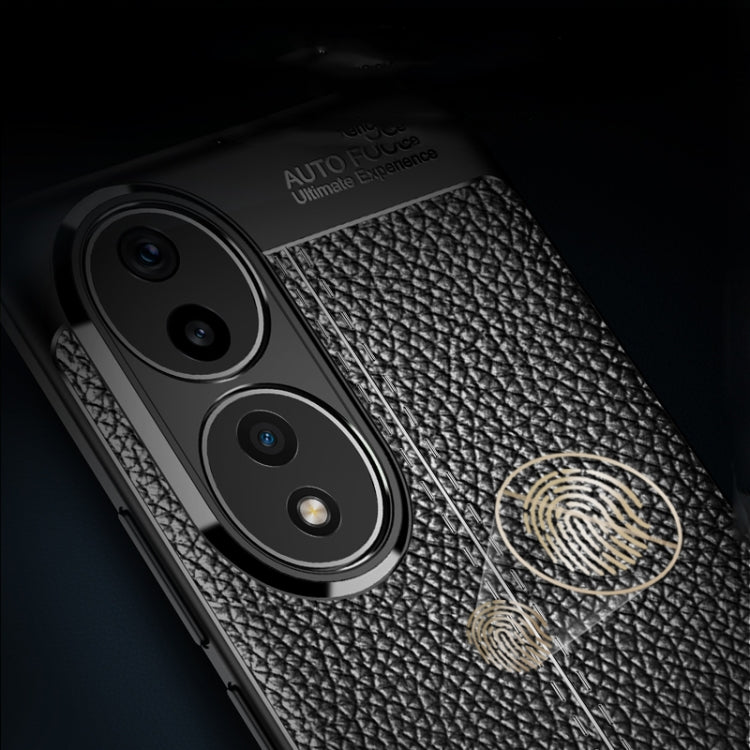 Litchi Texture Shockproof TPU Phone Case – Shockproof, TPU, For Honor 90