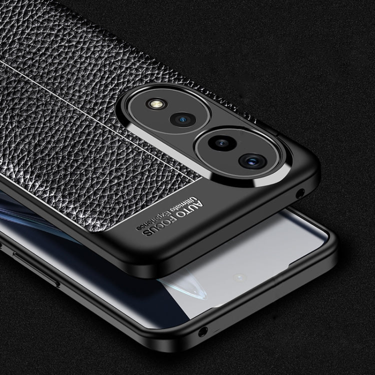 Litchi Texture Shockproof TPU Phone Case – Shockproof, TPU, For Honor 90