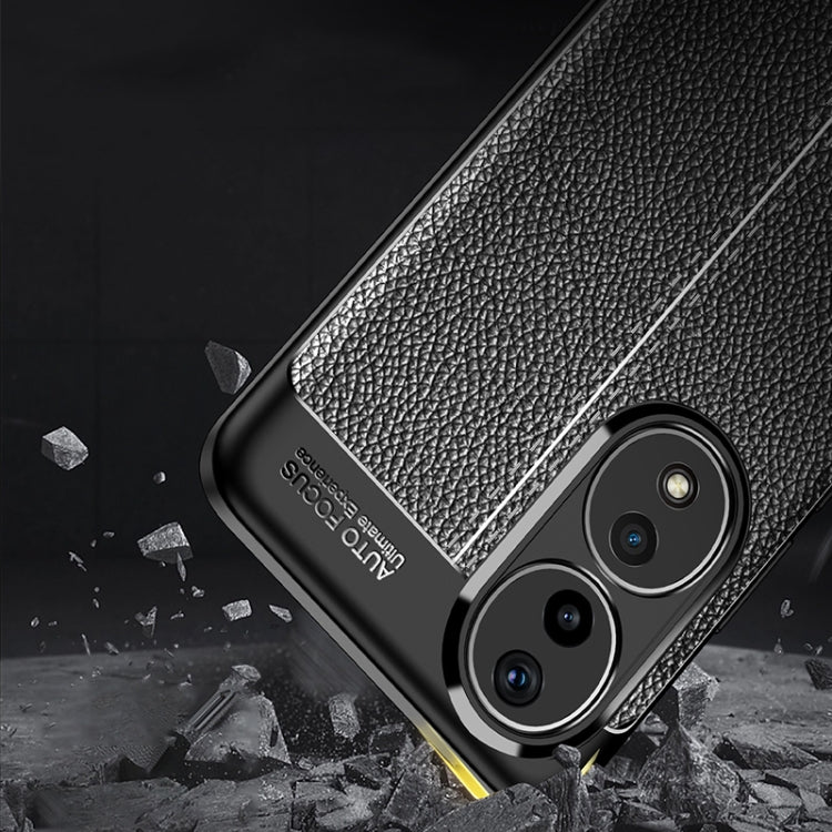 Litchi Texture Shockproof TPU Phone Case – Shockproof, TPU, For Honor 90