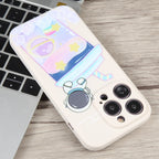 Milk Tea Astronaut Pattern Liquid Silicone Phone Case, For iPhone 15 Pro Max, For iPhone 15 Pro, For iPhone 15 Plus, For iPhone 15, For iPhone 14 Plus, For iPhone 14, For iPhone 14 Pro, For iPhone 14 Pro Max, For iPhone SE 2022 / SE 2020 / 8 / 7       ...