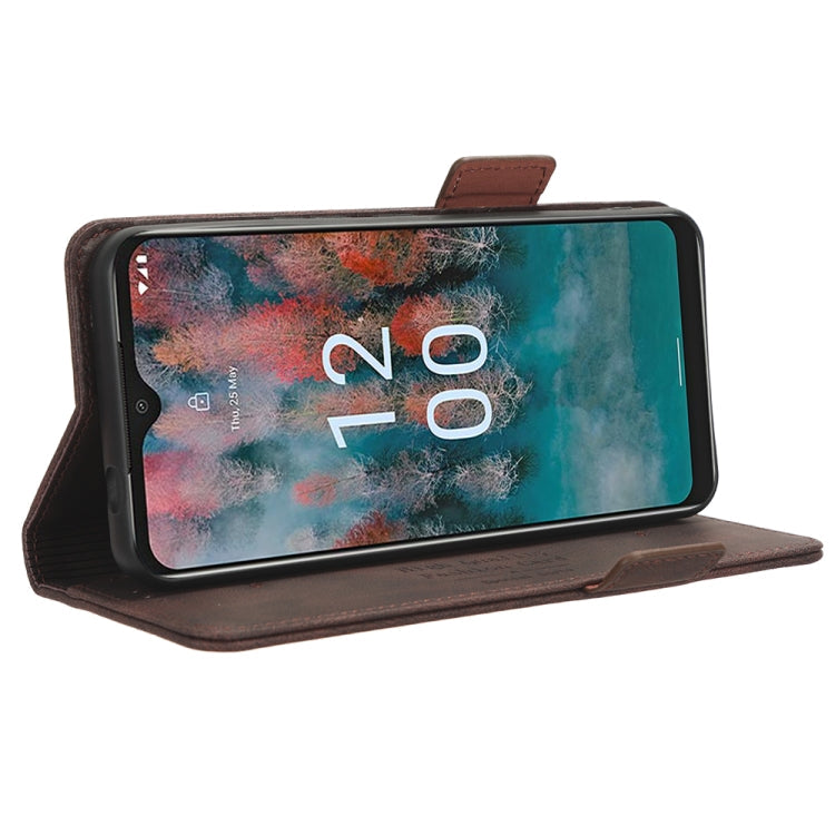 Magnetic Clasp Leather Phone Case – Magnetic, Card Slot, Leather, For Nokia C12 / C12 Pro / C12 Plus, For Nokia G42, For Nokia C22, For Nokia C32