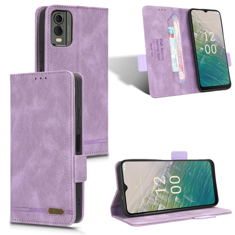 Magnetic Clasp Leather Phone Case – Magnetic, Card Slot, Leather, For Nokia C12 / C12 Pro / C12 Plus, For Nokia G42, For Nokia C22, For Nokia C32 For Nokia C32 Purple