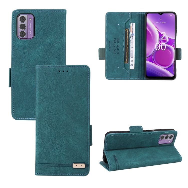 Magnetic Clasp Leather Phone Case – Magnetic, Card Slot, Leather, For Nokia C12 / C12 Pro / C12 Plus, For Nokia G42, For Nokia C22, For Nokia C32 For Nokia G42 Green