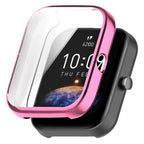 Universal Full Coverage TPU Electroplating Watch Protective Case, For Amazfit Bip 3 / Bip 3 Pro For Amazfit Bip 3 Bip 3 Pro Pink