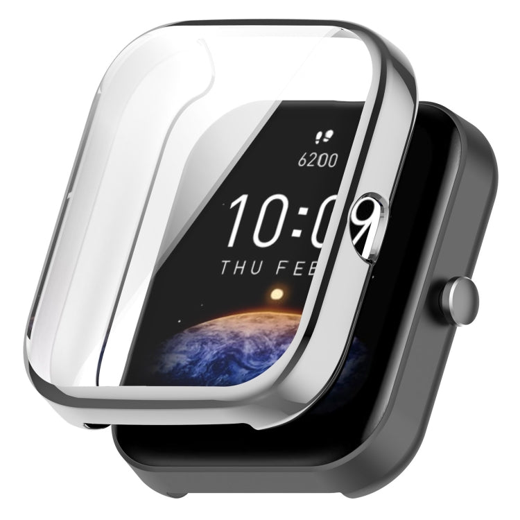 Universal Full Coverage TPU Electroplating Watch Protective Case – TPU, Electroplating, For Amazfit Bip 3 / Bip 3 Pro For Amazfit Bip 3 Bip 3 Pro Silver