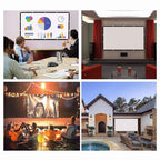 Simple Folding Thin Polyester Projector Film Curtain, 30 inch 16:9, 150 inch 4:3, 150 inch 16:9, 180 inch 16:9, 200 inch 16:9