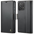 CaseMe 023 Butterfly Buckle Litchi Texture RFID Anti-theft Leather Phone Case, For Samsung Galaxy A73 5G, For Samsung Galaxy A33 5G, For Samsung Galaxy S22 Ultra 5G, For Samsung Galaxy S22+ 5G For Samsung Galaxy A73 5G Black