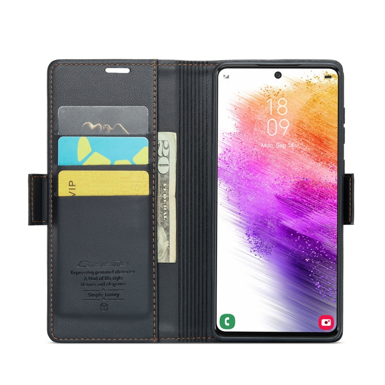 CaseMe 023 Butterfly Buckle Litchi Texture RFID Anti-theft Leather Phone Case, For Samsung Galaxy A73 5G, For Samsung Galaxy A33 5G, For Samsung Galaxy S22 Ultra 5G, For Samsung Galaxy S22+ 5G
