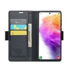 CaseMe 023 Butterfly Buckle Litchi Texture RFID Anti-theft Leather Phone Case, For Samsung Galaxy A73 5G, For Samsung Galaxy A33 5G, For Samsung Galaxy S22 Ultra 5G, For Samsung Galaxy S22+ 5G