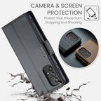 CaseMe 023 Butterfly Buckle Litchi Texture RFID Anti-theft Leather Phone Case, For Samsung Galaxy A73 5G, For Samsung Galaxy A33 5G, For Samsung Galaxy S22 Ultra 5G, For Samsung Galaxy S22+ 5G