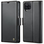 CaseMe 023 Butterfly Buckle Litchi Texture RFID Anti-theft Leather Phone Case, For Samsung Galaxy A12 5G, For Samsung Galaxy A13 4G/5G/A04s/A04/M13 5G, For Samsung Galaxy S20 FE, For Samsung Galaxy A23 For Samsung Galaxy A12 5G Black