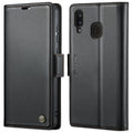 CaseMe 023 Butterfly Buckle Litchi Texture RFID Anti-theft Leather Phone Case, For Samsung Galaxy A40, For Samsung Galaxy S10+, For Samsung Galaxy S10 For Samsung Galaxy A40 Black