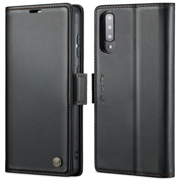 CaseMe 023 Butterfly Buckle Litchi Texture RFID Anti-theft Leather Phone Case, For Samsung Galaxy A70/A70s, For Samsung Galaxy A20/A30/M10s, For Samsung Galaxy A30s / A50s / A50, For Samsung Galaxy Note10+ For Samsung Galaxy A70 A70s Black