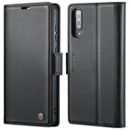 CaseMe 023 Butterfly Buckle Litchi Texture RFID Anti-theft Leather Phone Case, For Samsung Galaxy A70/A70s, For Samsung Galaxy A20/A30/M10s, For Samsung Galaxy A30s / A50s / A50, For Samsung Galaxy Note10+ For Samsung Galaxy A70 A70s Black