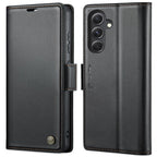 CaseMe 023 Butterfly Buckle Litchi Texture RFID Anti-theft Leather Phone Case, For Samsung Galaxy S23 FE 5G, For Samsung Galaxy A24 4G, For Samsung Galaxy A14 4G/5G, For Samsung Galaxy A34 5G For Samsung Galaxy S23 FE 5G Black