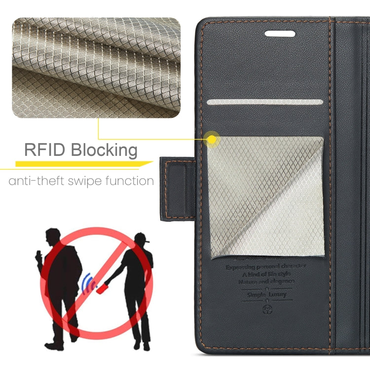 CaseMe 023 Butterfly Buckle Litchi Texture RFID Anti-theft Leather Phone Case, For Samsung Galaxy S23 FE 5G, For Samsung Galaxy A24 4G, For Samsung Galaxy A14 4G/5G, For Samsung Galaxy A34 5G