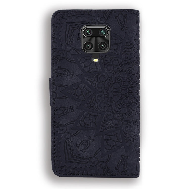 Embossed Sunflower Pattern Horizontal Flip PU Leather Case with Holder & Card Slots & Wallet & Lanyard – Lanyard, Card Slot, Flip, For Xiaomi Redmi Note 9 Pro Max, For Xiaomi Mi CC9 Pro / Mi Note 10 / Mi Note 10 Pro, For Huawei Mate 30 Pro