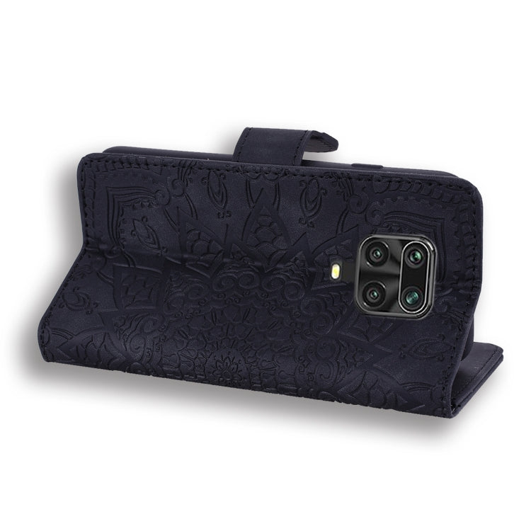 Embossed Sunflower Pattern Horizontal Flip PU Leather Case with Holder & Card Slots & Wallet & Lanyard – Lanyard, Card Slot, Flip, For Xiaomi Redmi Note 9 Pro Max, For Xiaomi Mi CC9 Pro / Mi Note 10 / Mi Note 10 Pro, For Huawei Mate 30 Pro