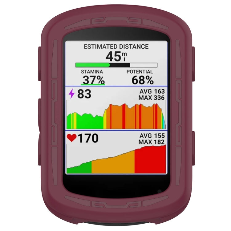 Protective Case – Silicone (Garmin Edge 840) For Garmin Edge 840 Edge 540 Wine Red