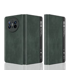 Retro Magnetic Side Window View Leather Smart Phone Case – Magnetic, Leather, For Huawei Mate X3