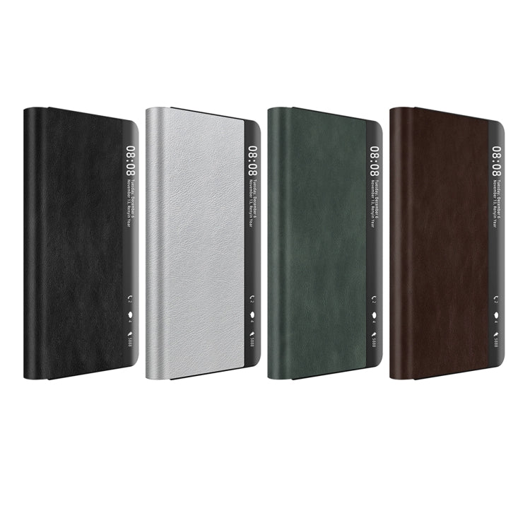 Retro Magnetic Side Window View Leather Smart Phone Case – Magnetic, Leather, For Huawei Mate X3