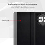 Retro Magnetic Side Window View Leather Smart Phone Case – Magnetic, Leather, For Huawei Mate X3