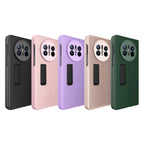 Litchi Texture Integrated Shockproof Phone Case with Holder – Shockproof, For Huawei Mate X3