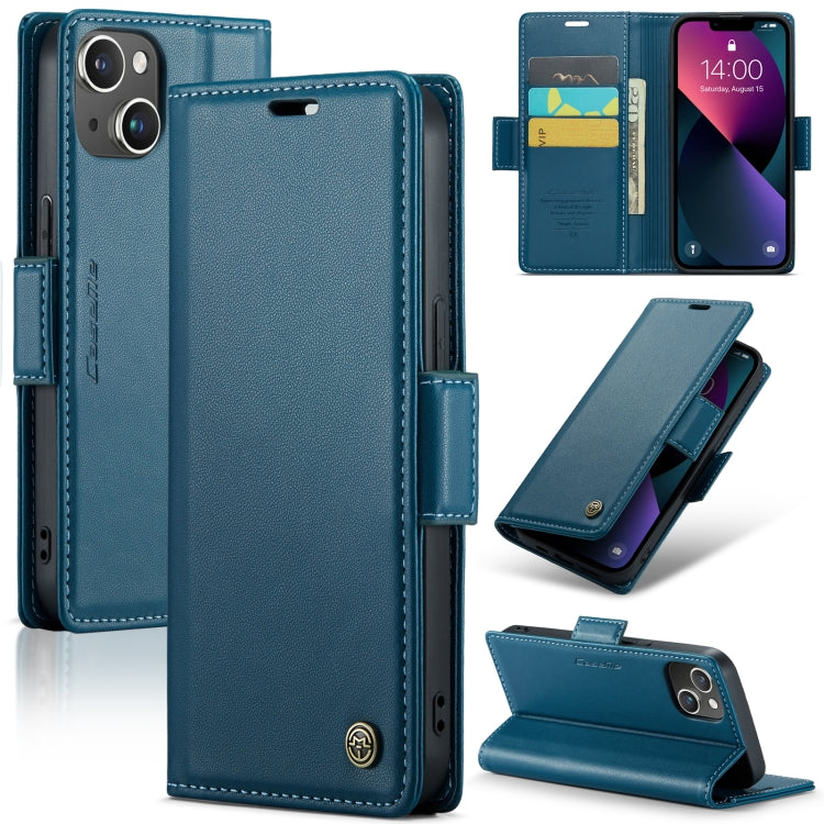 Phone Case – Leather (iPhone 15 Pro Max) For iPhone 14 Plus Blue