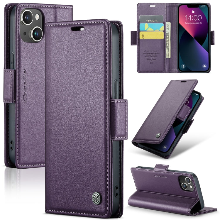 Phone Case – Leather (iPhone 15 Pro Max) For iPhone 14 Plus Pearly Purple