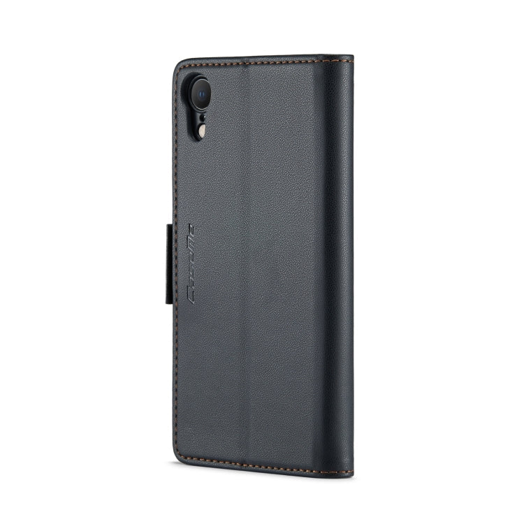 CaseMe 023 Butterfly Buckle Litchi Texture RFID Anti-theft Leather Phone Case – Card Slot, Leather, TPU, For iPhone XR, For iPhone SE 2022/SE 2020/6/7/8, For iPhone 6 Plus/7 Plus/8 Plus