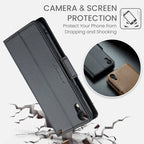 CaseMe 023 Butterfly Buckle Litchi Texture RFID Anti-theft Leather Phone Case – Card Slot, Leather, TPU, For iPhone XR, For iPhone SE 2022/SE 2020/6/7/8, For iPhone 6 Plus/7 Plus/8 Plus