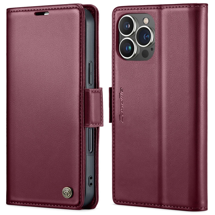 Phone Case – Leather (iPhone 15 Pro Max) For iPhone 15 Pro Max Wine Red