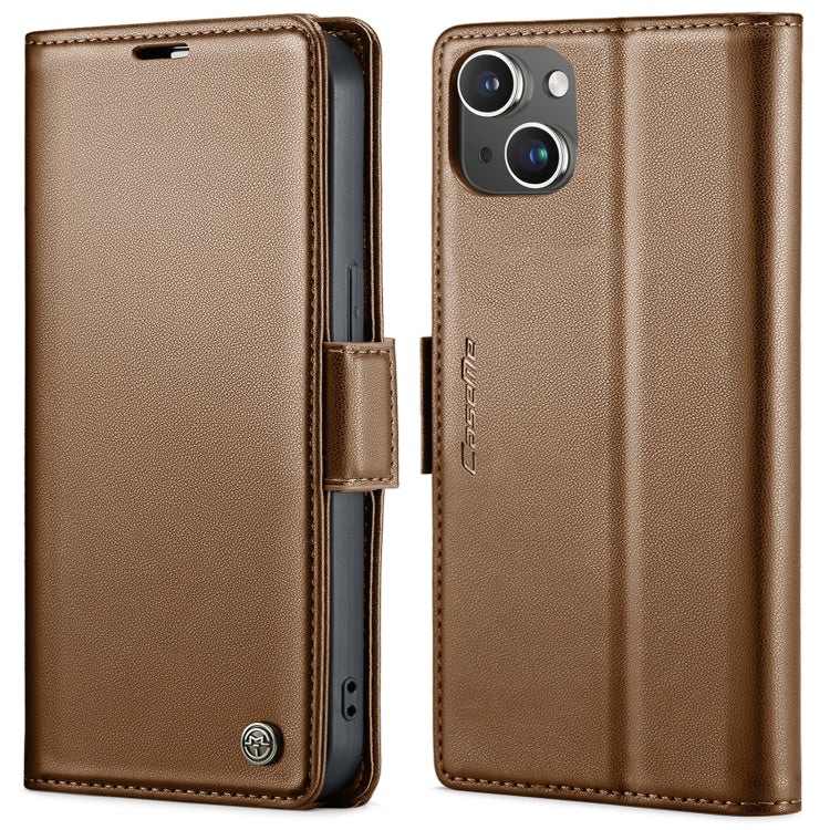 Phone Case – Leather (iPhone 15 Plus) For iPhone 15 Brown