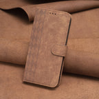 Plaid Embossed Leather Phone Case, For Samsung Galaxy A31, For Samsung Galaxy A32 4G, For Samsung Galaxy A32 5G, For Samsung Galaxy A33