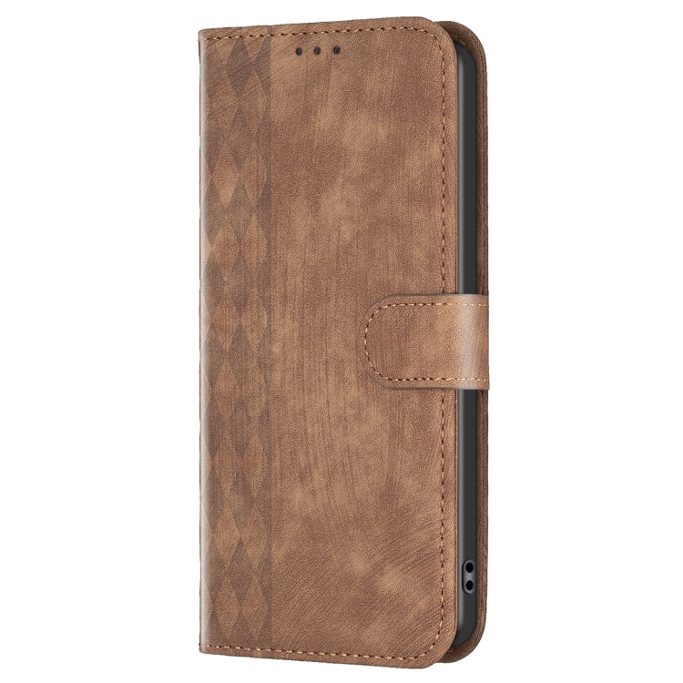 Plaid Embossed Leather Phone Case – Wear-resistant, Card Slot, Kickstand, For Motorola Moto G14 4G, For Motorola Moto E13 4G, For Motorola Moto G13 4G /G53 5G, For Motorola Moto G73 5G