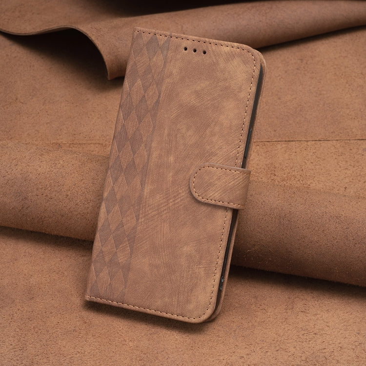 Plaid Embossed Leather Phone Case – Wear-resistant, Card Slot, Kickstand, For Motorola Moto G14 4G, For Motorola Moto E13 4G, For Motorola Moto G13 4G /G53 5G, For Motorola Moto G73 5G