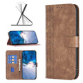 Plaid Embossed Leather Phone Case – Wear-resistant, Card Slot, Kickstand, For Google Pixel 8 Pro
