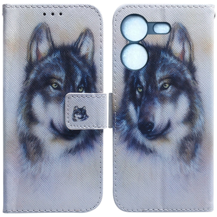 Coloured Drawing Flip Leather Phone Case – Card Slot, Kickstand, Flip, For Tecno Pova 5