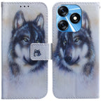 Coloured Drawing Flip Leather Phone Case – Card Slot, Kickstand, Flip, For Tecno Spark 10 / Spark 10C, For Tecno Spark 10 Pro