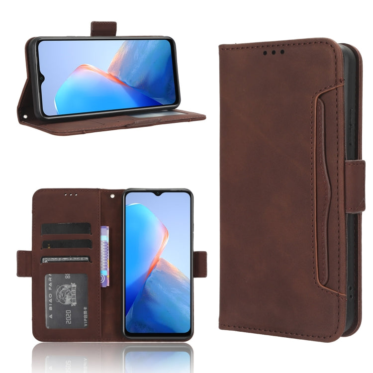 Skin Feel Calf Texture Card Slots Leather Phone Case – Card Slot, Leather, TPU, For Tecno Camon 20 Premier 5G, For Tecno Camon 20 Pro 5G, For Tecno Camon 20 Pro