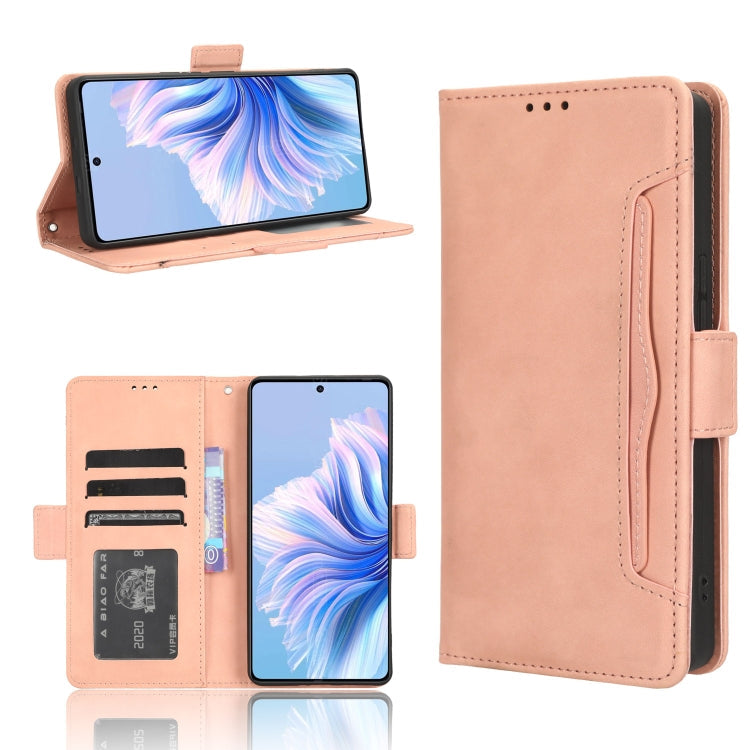 Skin Feel Calf Texture Card Slots Leather Phone Case – Card Slot, Leather, TPU, For Tecno Camon 20 Premier 5G, For Tecno Camon 20 Pro 5G, For Tecno Camon 20 Pro