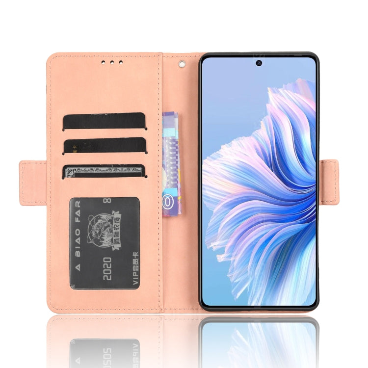 Skin Feel Calf Texture Card Slots Leather Phone Case – Card Slot, Leather, TPU, For Tecno Camon 20 Premier 5G, For Tecno Camon 20 Pro 5G, For Tecno Camon 20 Pro