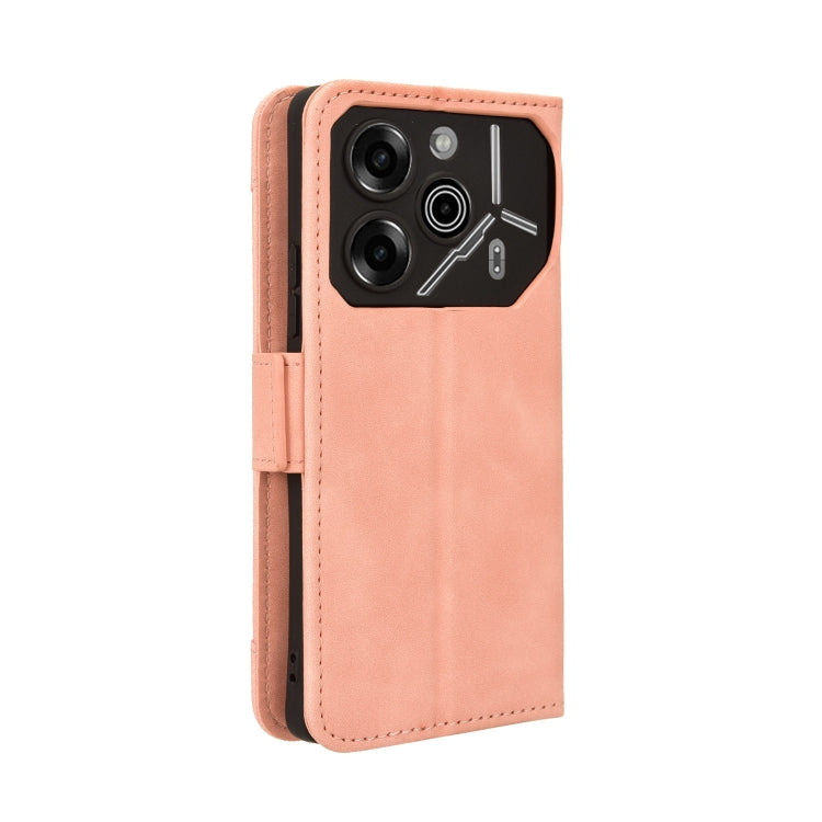 Skin Feel Calf Texture Card Slots Leather Phone Case – Card Slot, Leather, TPU, For Tecno Pova 6 Pro 5G, For Tecno Spark 20 Pro+ 4G KJ7, For Tecno Spark 20 Pro 4G KJ6, For Tecno Spark Go 2024 / Spark 20C