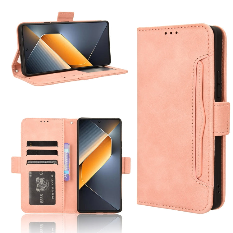 Skin Feel Calf Texture Card Slots Leather Phone Case – Card Slot, Leather, TPU, For Tecno Pova 6 Pro 5G, For Tecno Spark 20 Pro+ 4G KJ7, For Tecno Spark 20 Pro 4G KJ6, For Tecno Spark Go 2024 / Spark 20C