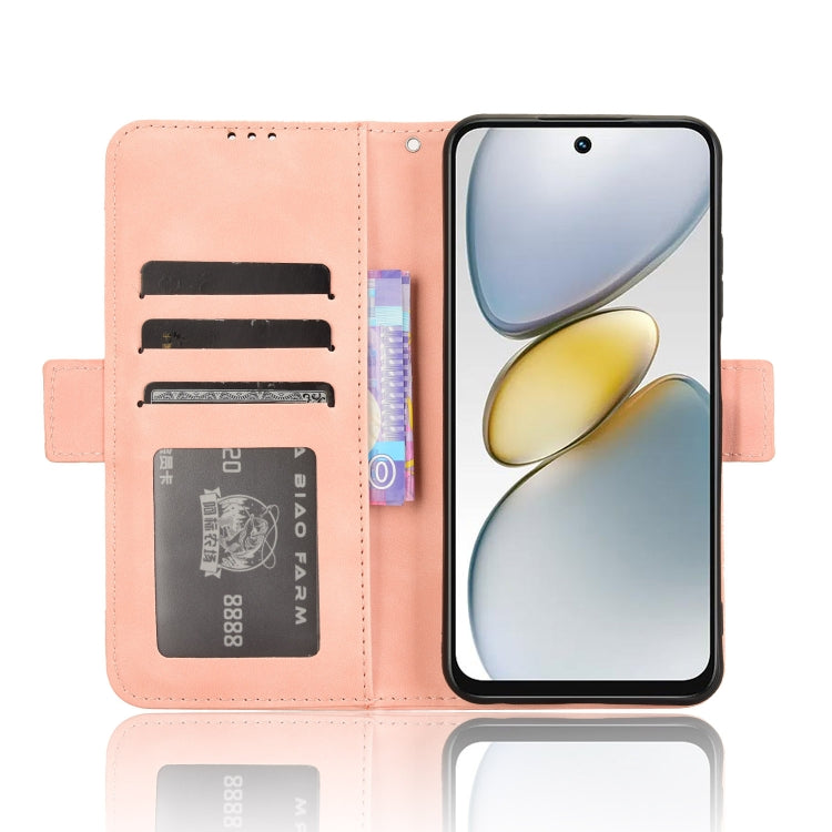 Skin Feel Calf Texture Card Slots Leather Phone Case – Card Slot, Leather, TPU, For Tecno Spark Go 1 / Pop 9 / Spark Go 2025, For Tecno Spark 30C 4G, For Tecno Spark 20 Pro 5G, For Tecno Camon 30 Premier 5G