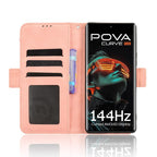Skin Feel Calf Texture Card Slots Leather Phone Case – Card Slot, Leather, TPU, For Tecno Pova Curve 5G, For Tecno Camon 40 Pro 4G / 5G, For Tecno Camon 40 Premier 5G, For Tecno Camon 40 4G