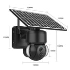 SHIWOJIA IP66 Waterproof 4G 3MP Solar Dome IP Camera, Two-way Audio & PIR Motion Detection & Night Vision, EU, AU, US – Waterproof