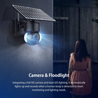 SHIWOJIA IP66 Waterproof 4G 3MP Solar Dome IP Camera, Two-way Audio & PIR Motion Detection & Night Vision, EU, AU, US – Waterproof